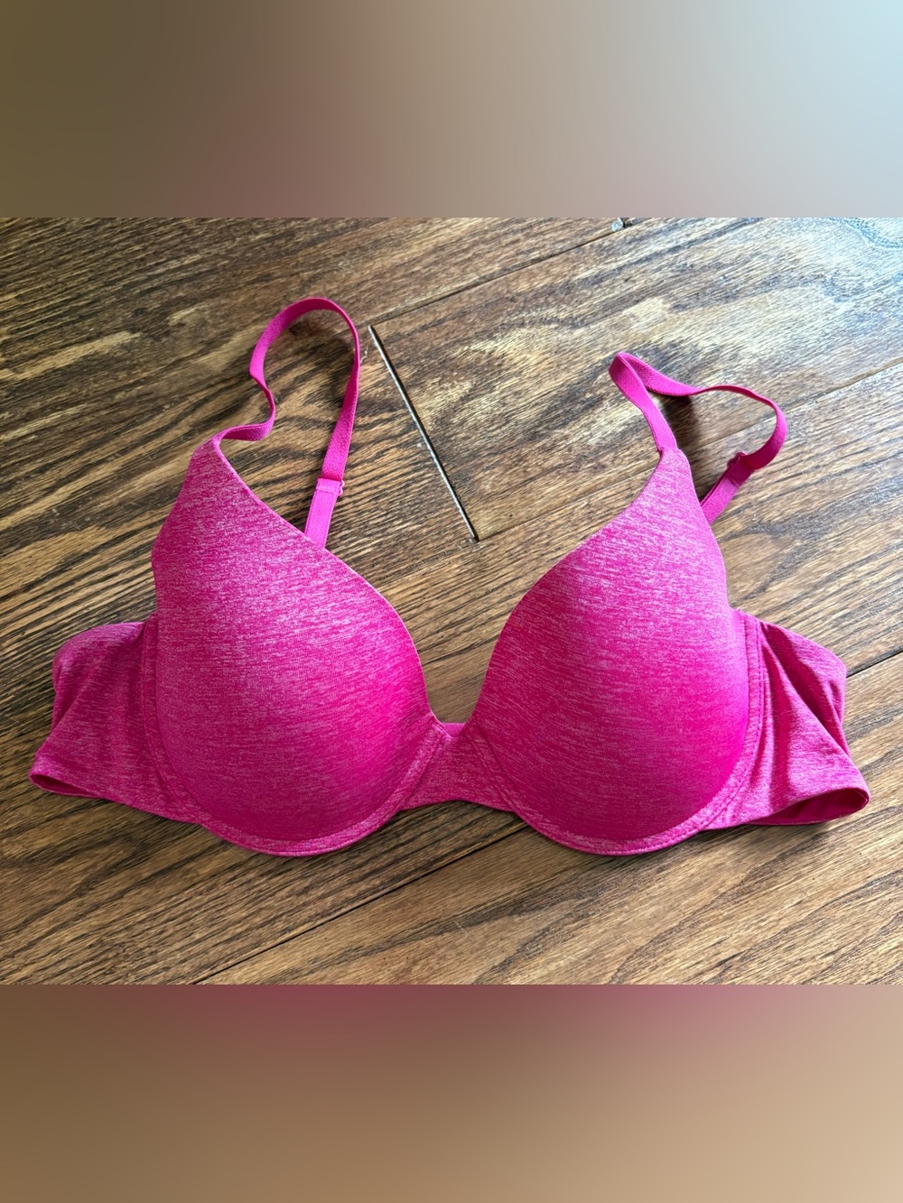 Victoria's Secret Hot Pink Heathered T-Shirt Bra